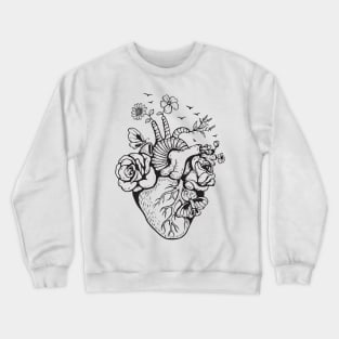 heat anatomical floral Crewneck Sweatshirt